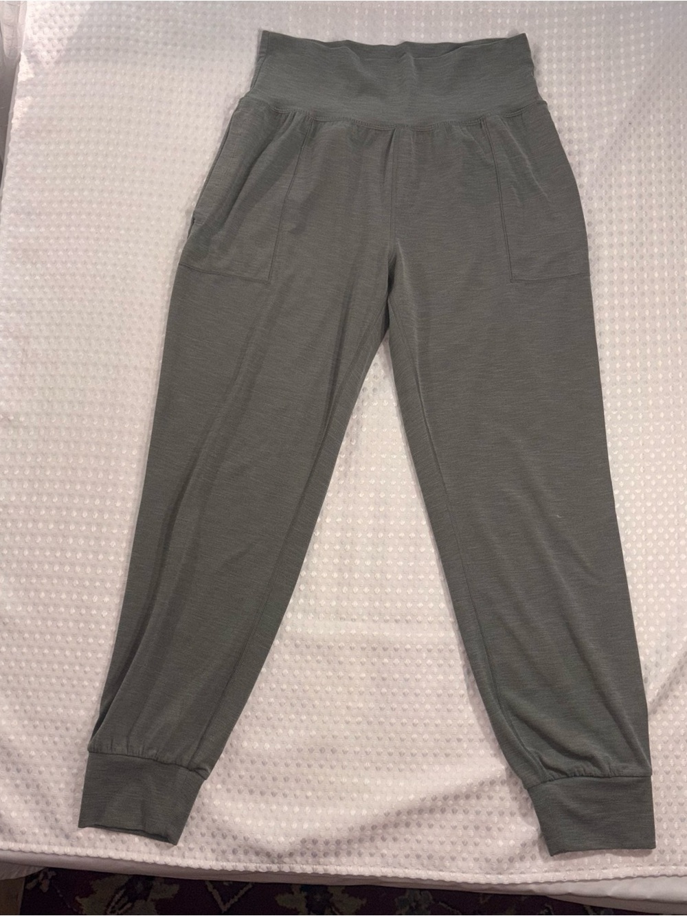 Athleta Salutation Jogger Women's Med Gray Green High Rise Powervita Lounge Pant - Picture 2 of 11